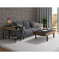 BDI Reveal 1196 Glass Top End Table (Natural Walnut)