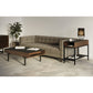 BDI Reveal 1196 Glass Top End Table (Natural Walnut)
