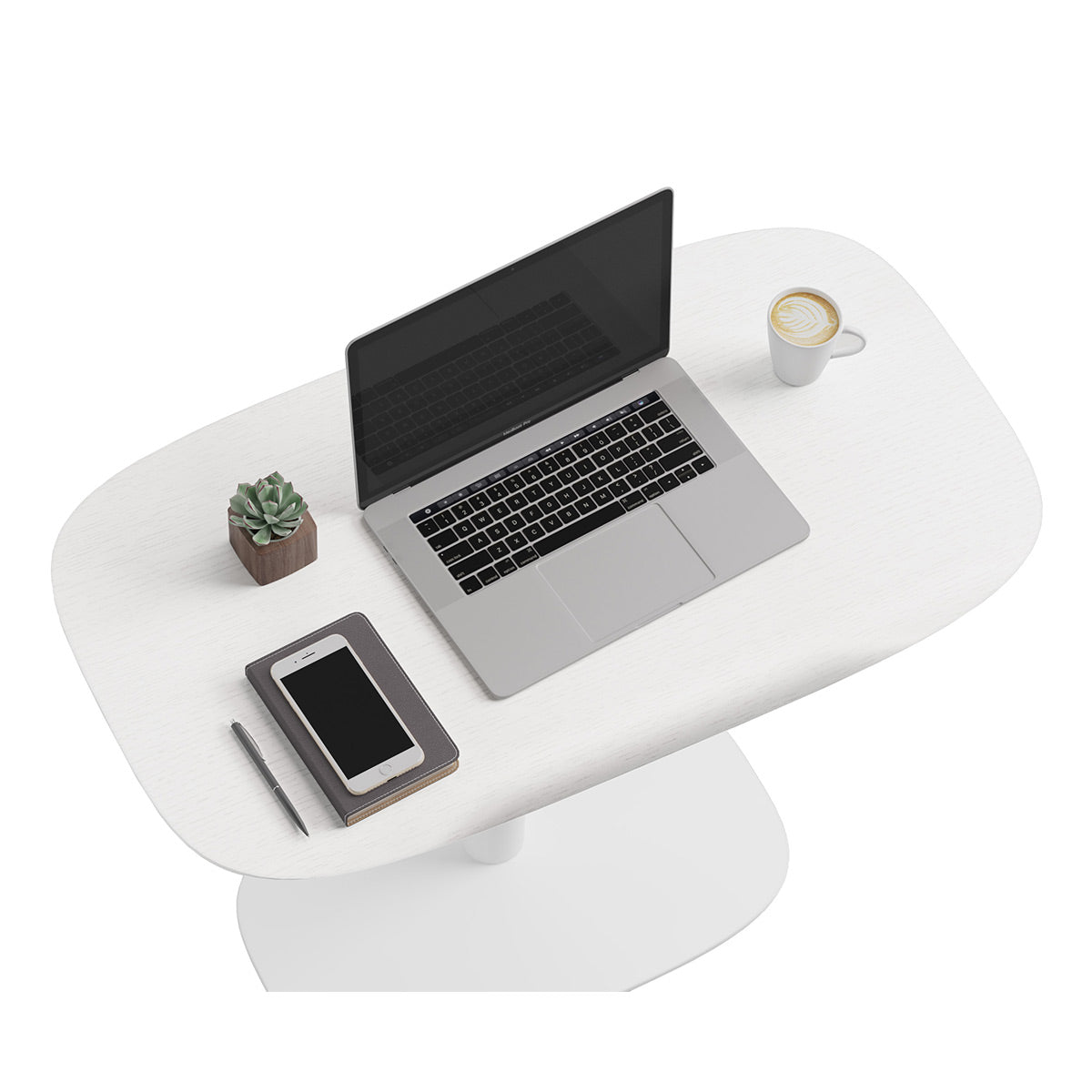 BDI Soma 6331 Compact Lift Desk (Satin White)