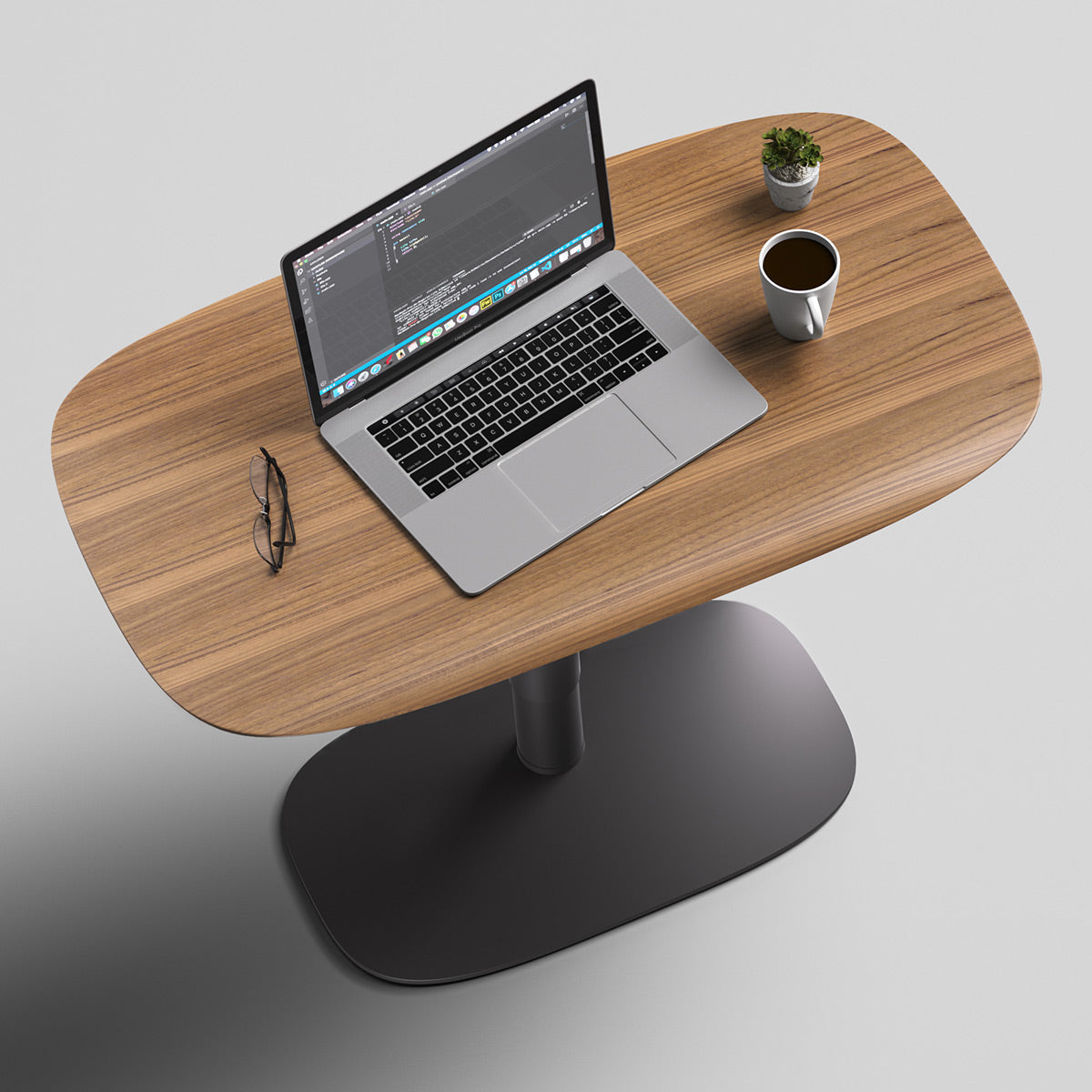 BDI Soma 6331 Compact Lift Desk (Natural Walnut)
