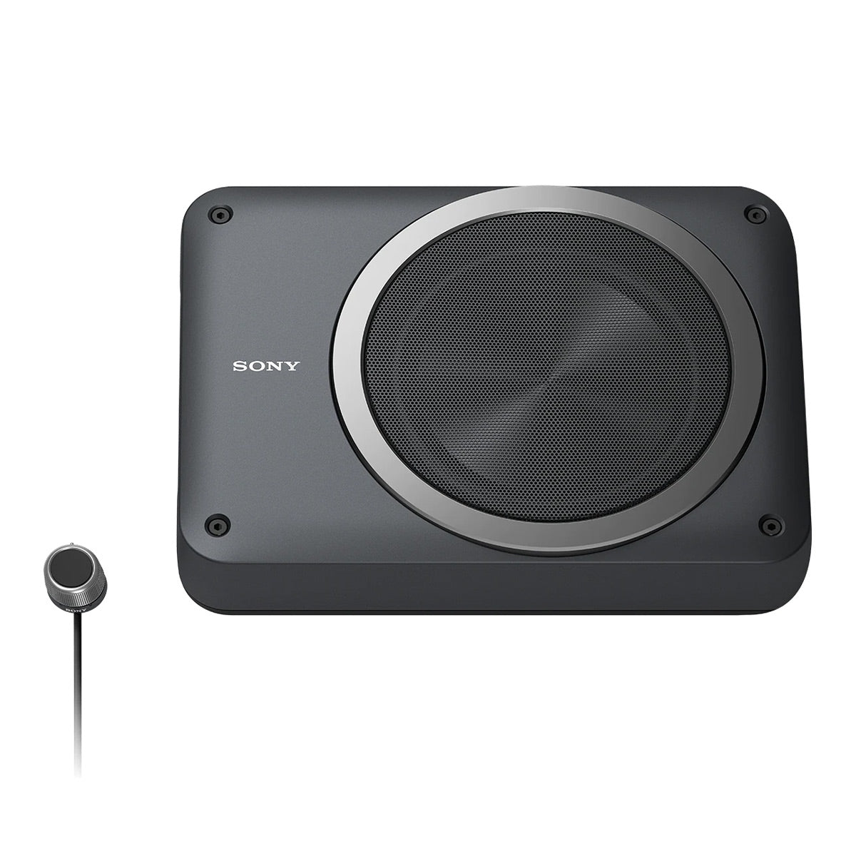 Sony Mobile XS-AW8 8 in. Compact Powered Under Seat Subwoofer with Remote Volume Control