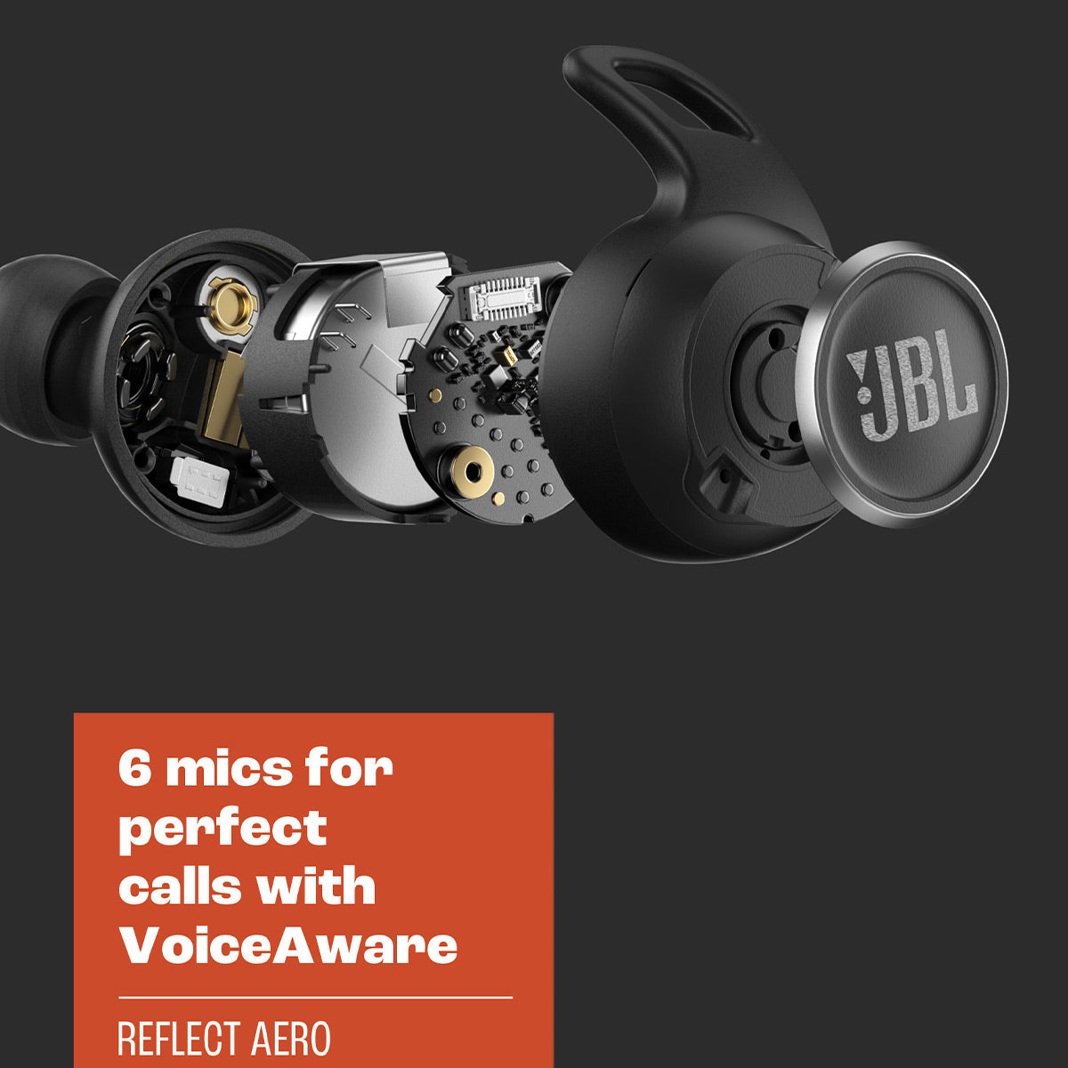 JBL Reflect Aero True Wireless Earbuds with Adaptive Noise Cancelling (Mint)