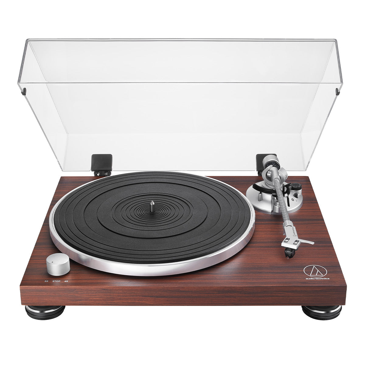 AudioTechnica AT-LPW50BT-RW Wireless Belt-Drive Turntable with Bluetooth (Rosewood)