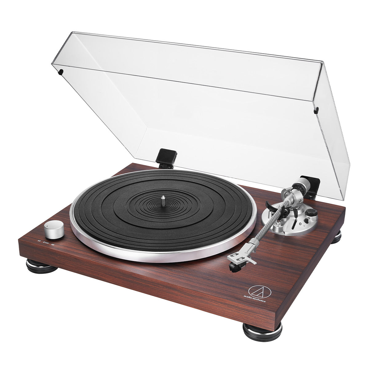 AudioTechnica AT-LPW50BT-RW Wireless Belt-Drive Turntable with Bluetooth (Rosewood)