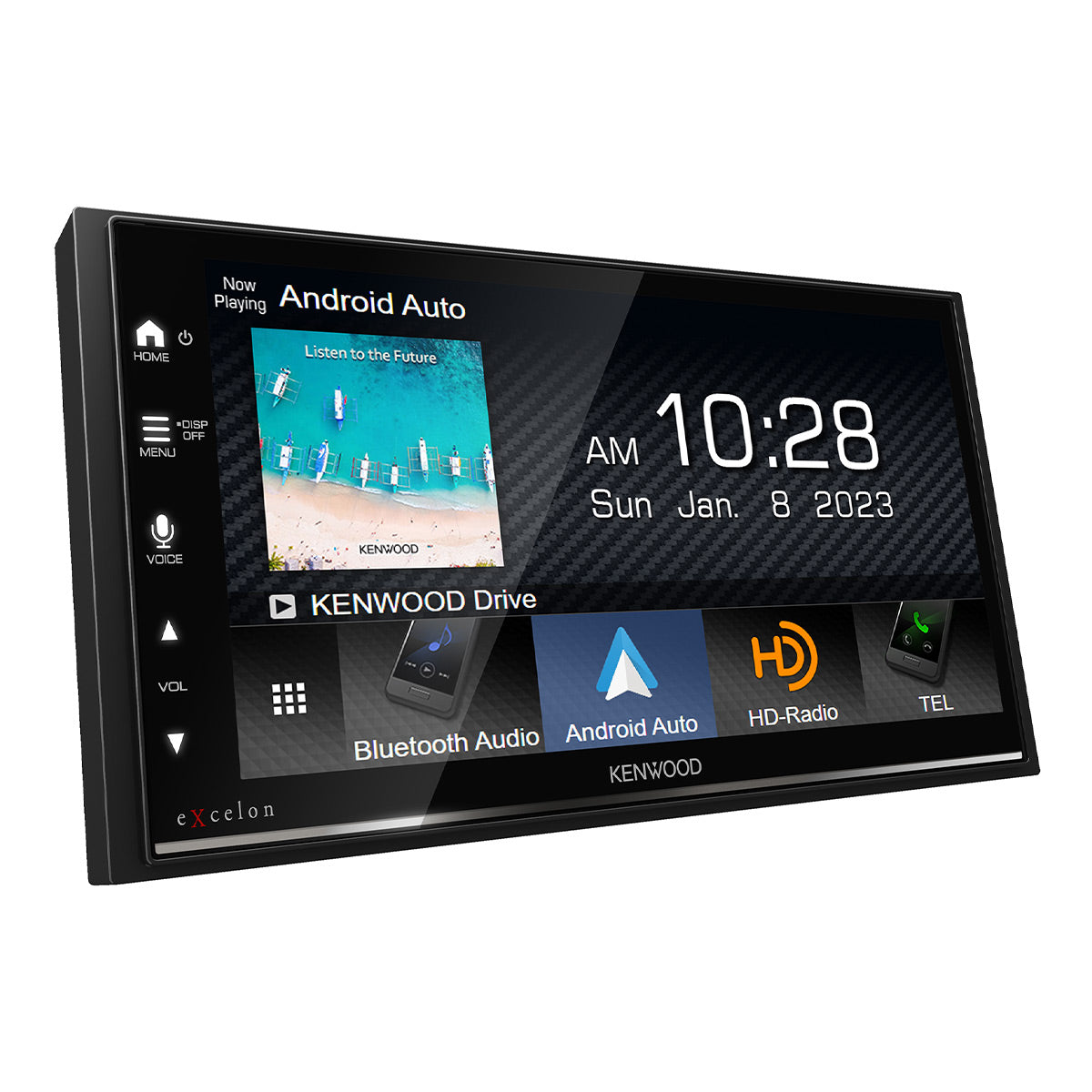 Kenwood DMX709S eXcelon 6.8" Digital Multimedia Bluetooth Touchscreen Receiver with Apple CarPlay,Andriod Auto, and HD Radio