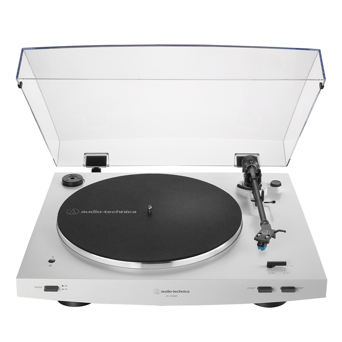 AudioTechnica AT-LP3xBT Fully Automatic Wireless Belt-Drive Turntable with Bluetooth (White)