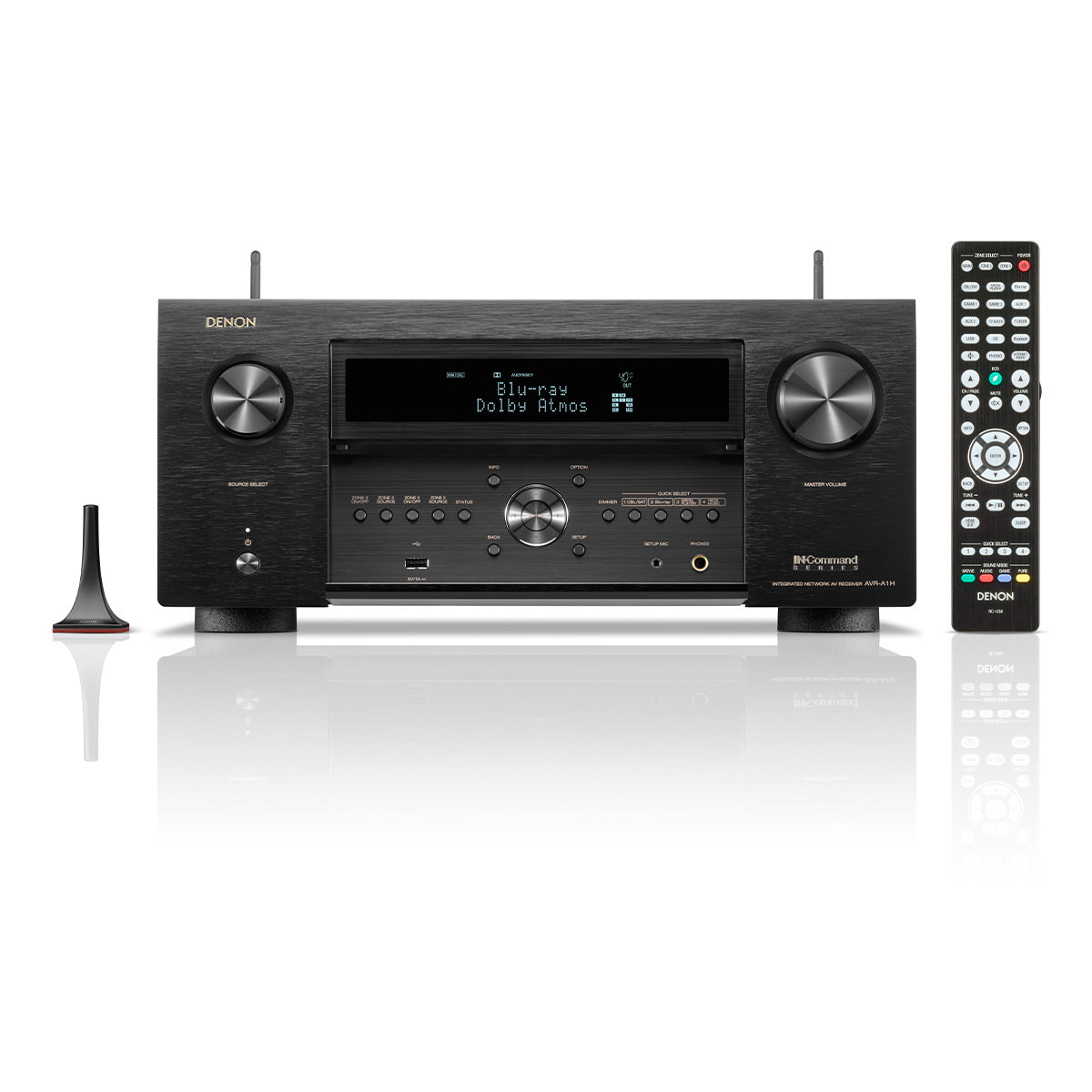 Denon AVR-A1H 15.4 Channel 8K Home Theater Receiver IMAX Enhanced with Dolby Atmos/DTS:X, and HEOS Built-In