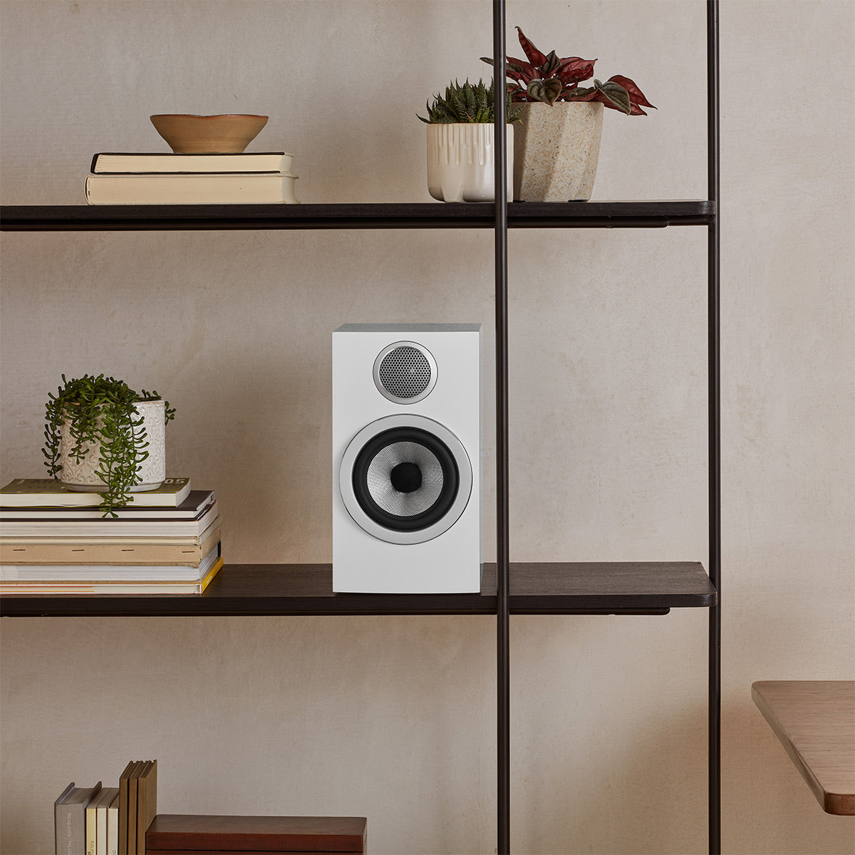 Bowers & Wilkins 707 S3 2-Way Bookshelf Speaker - Pair (Satin White)