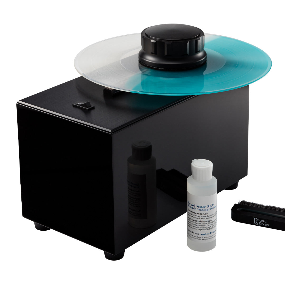 Record Doctor VI Record Cleaning Machine with RxLP Cleaning Solution 20th Anniversary Edition (Gloss Black)
