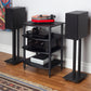 Pangea Audio Vulcan Four Shelf Audio Rack (Black)
