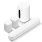 Sonos Immersive Set with Beam (Gen 2, White) Soundbar, Sub Mini Wireless Subwoofer (White), and Pair of One SL Wireless Streaming Speaker (White)
