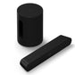 Sonos Entertainment Set with Ray Compact Soundbar (Black) and Sub Mini Wireless Subwoofer (Black)