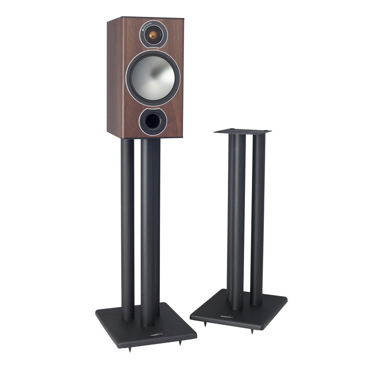 Pangea Audio LS300 24 in. Speaker Stand with 6" x 6" Top Plate - Pair (Black)