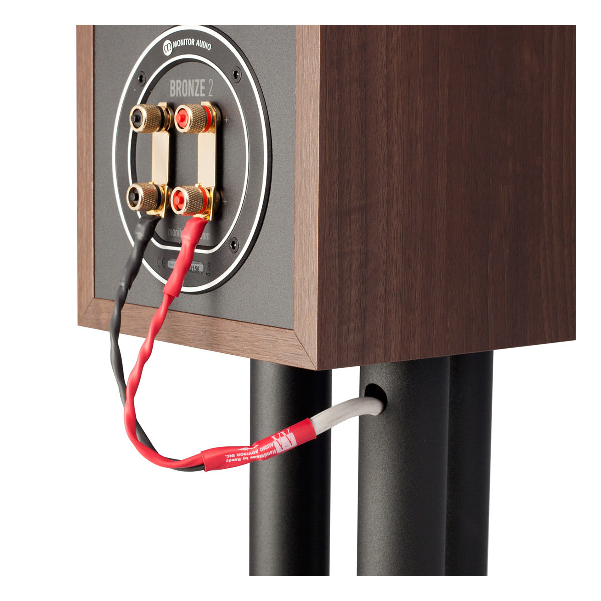 Pangea Audio LS300 24 in. Speaker Stand with 6" x 6" Top Plate - Pair (Black)