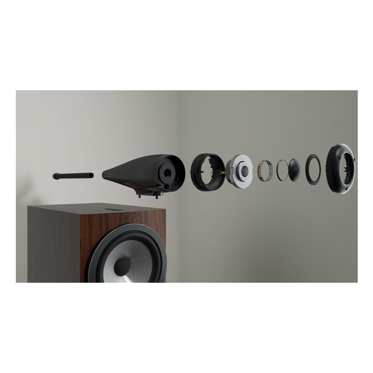 Bowers & Wilkins 705 S3 2-Way Bookshelf Speaker - Pair (Mocha)