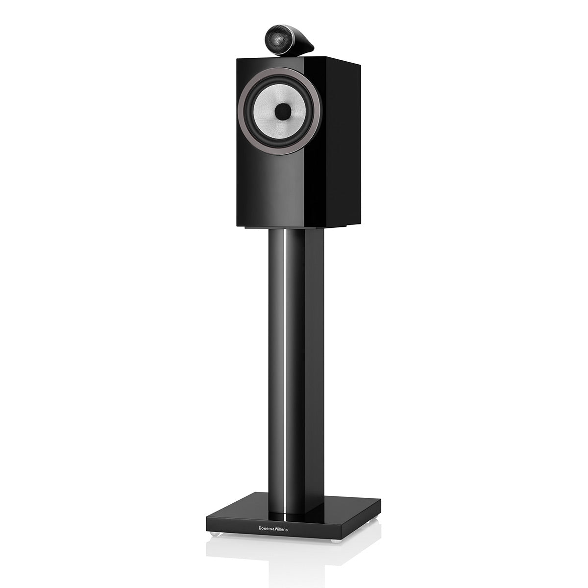 Bowers & Wilkins 705 S3 2-Way Bookshelf Speaker (Gloss Black) with FS-700 Floor Stand (Black) - Each