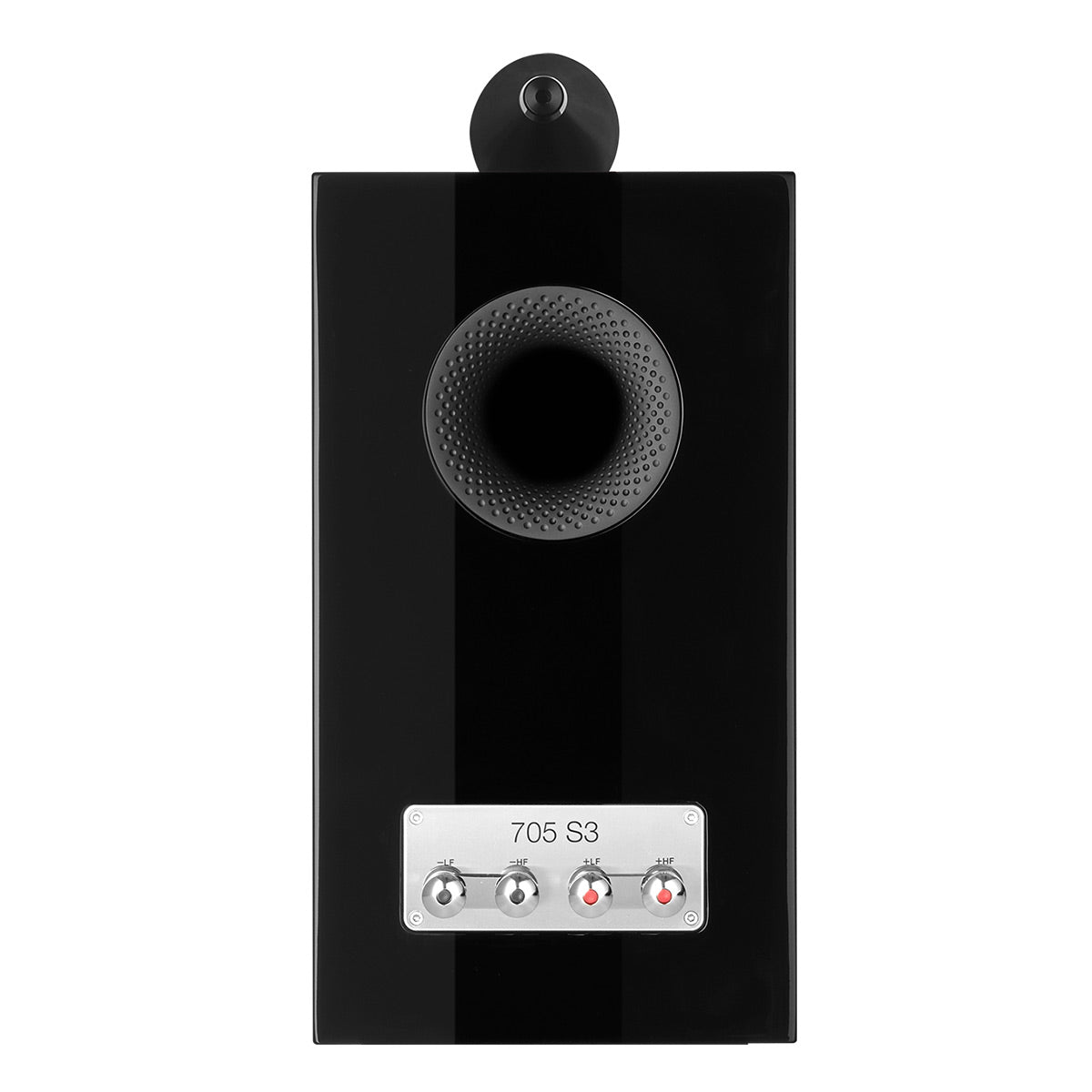 Bowers & Wilkins 705 S3 2-Way Bookshelf Speaker (Gloss Black) with FS-700 Floor Stand (Black) - Pair