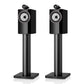 Bowers & Wilkins 705 S3 2-Way Bookshelf Speaker (Gloss Black) with FS-700 Floor Stand (Black) - Pair