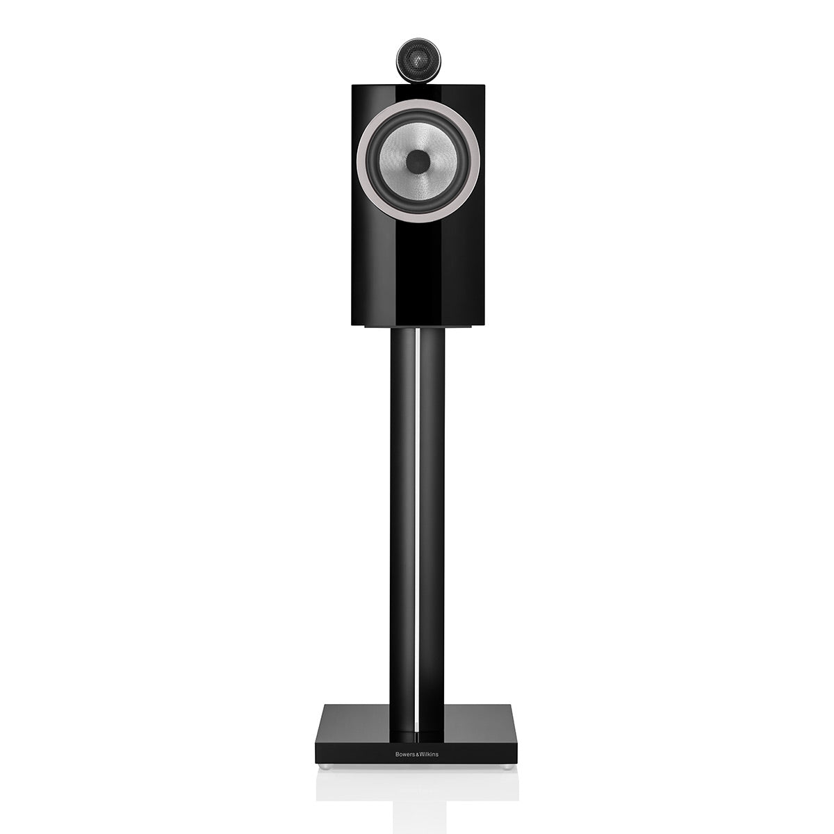 Bowers & Wilkins 705 S3 2-Way Bookshelf Speaker (Gloss Black) with FS-700 Floor Stand (Black) - Pair