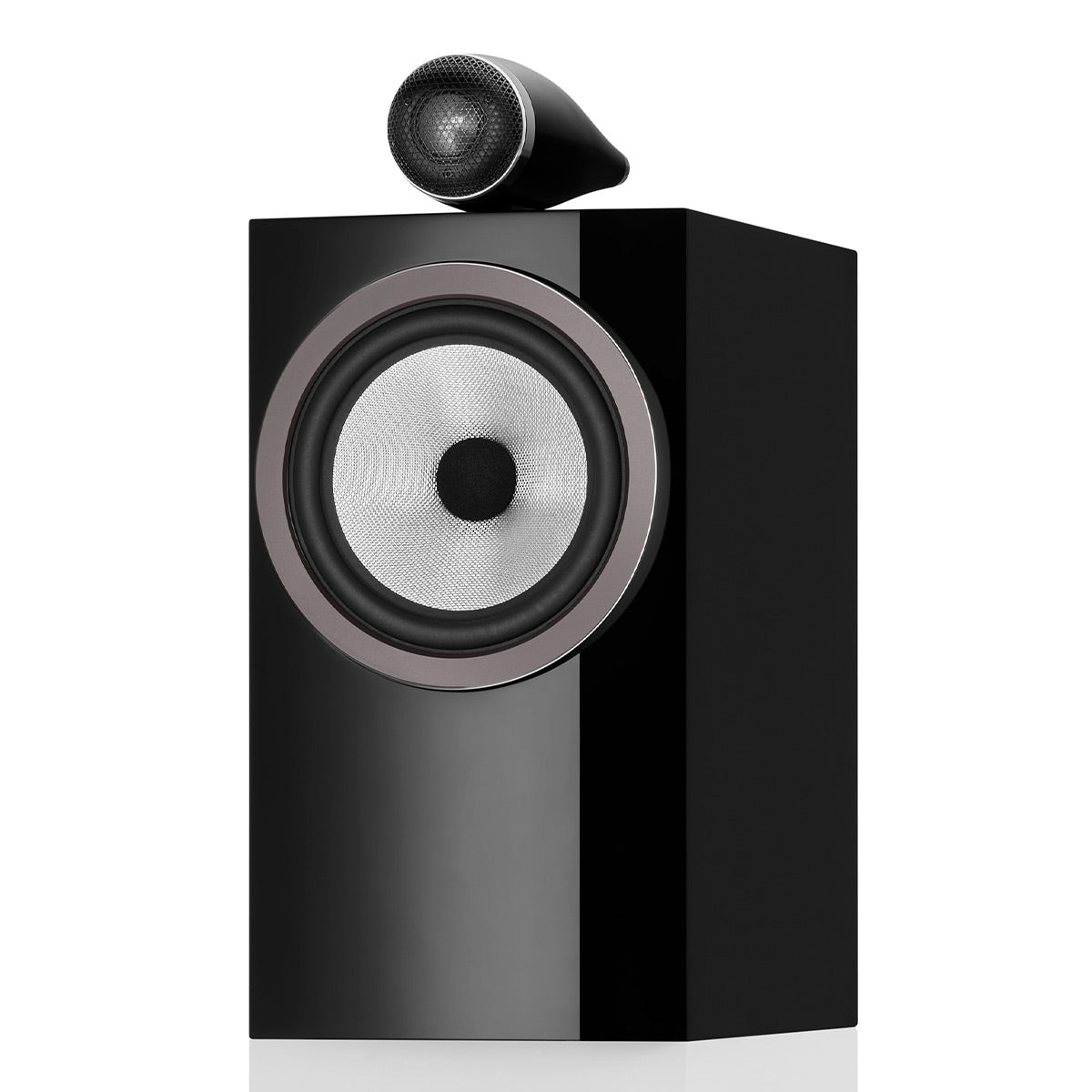 Bowers & Wilkins 705 S3 2-Way Bookshelf Speaker (Gloss Black) with FS-700 Floor Stand (Black) - Pair