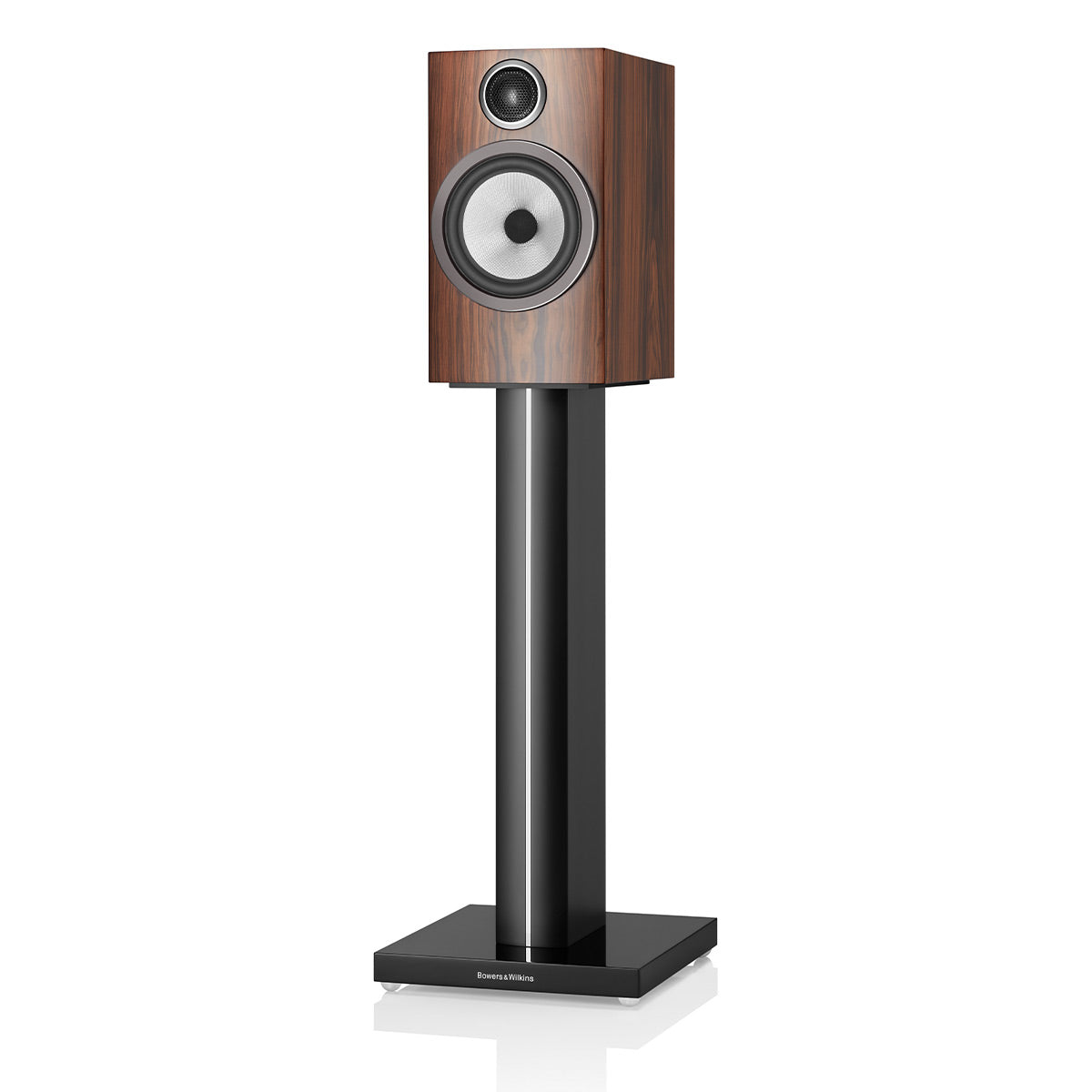 Bowers & Wilkins 706 S3 2-Way Bookshelf Speaker (Mocha) with FS-700 Floor Stand (Black) - Each