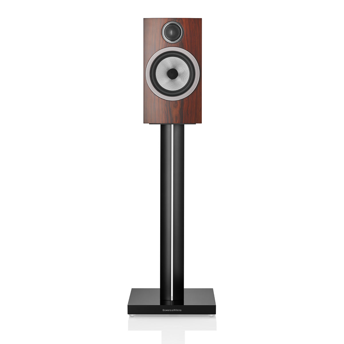 Bowers & Wilkins 706 S3 2-Way Bookshelf Speaker (Mocha) with FS-700 Floor Stand (Black) - Each