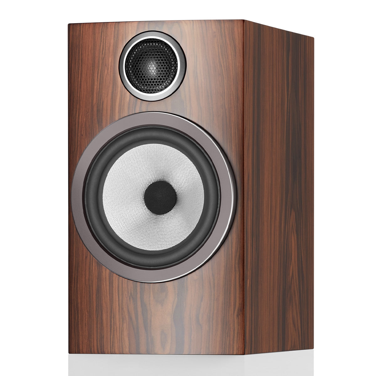 Bowers & Wilkins 706 S3 2-Way Bookshelf Speaker (Mocha) with FS-700 Floor Stand (Black) - Each