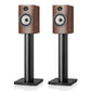 Bowers & Wilkins 706 S3 2-Way Bookshelf Speaker (Mocha) with FS-700 Floor Stand (Black) - Pair