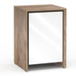 Salamander Chameleon Collection Barcelona 317 RM Single Rack Mount AV Cabinet (Natural Walnut with Gloss White Doors)