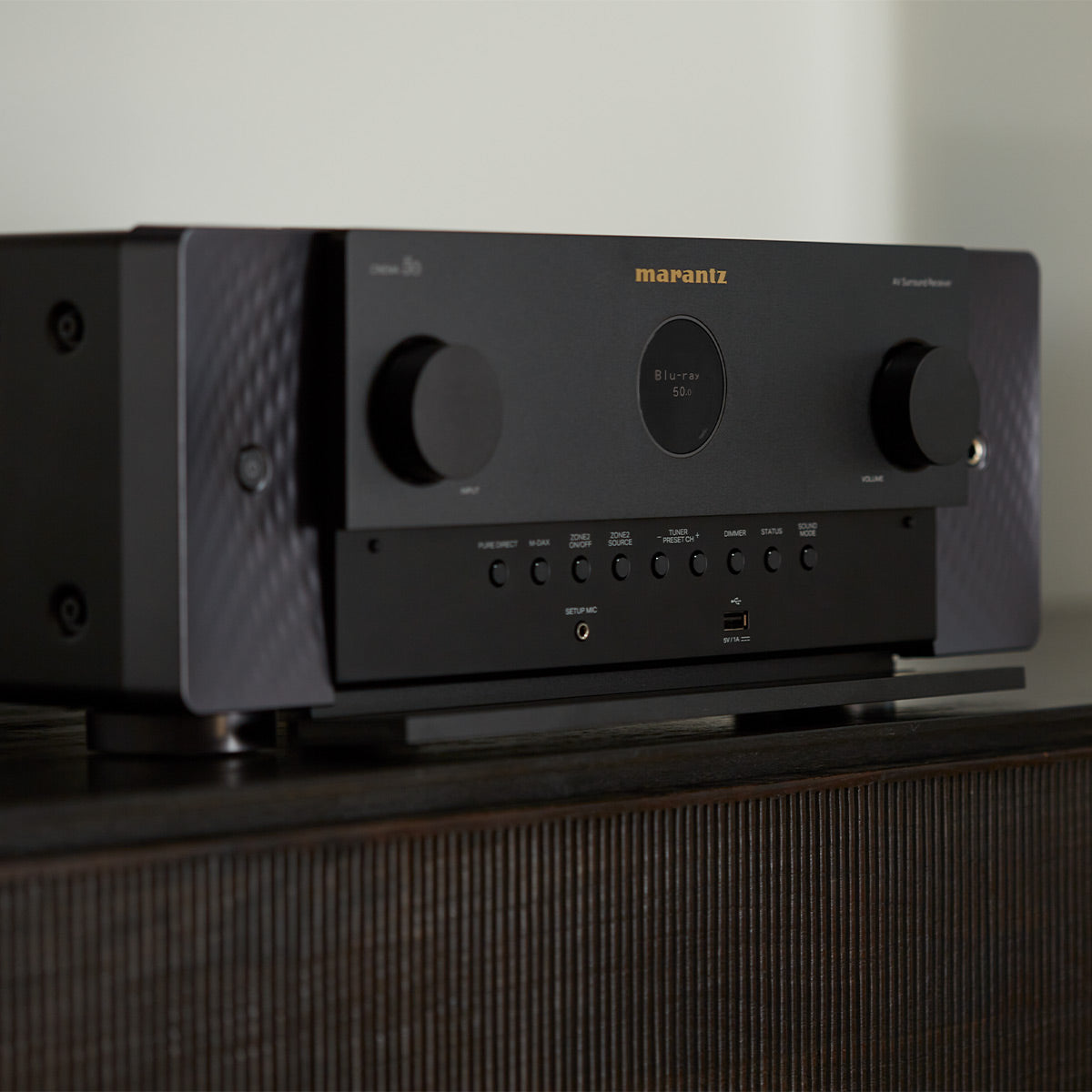 Marantz Cinema 50 9.4 Channel 8K Home Theater Receiver with Dolby Atmos, DTS:X, and HEOS Built-In