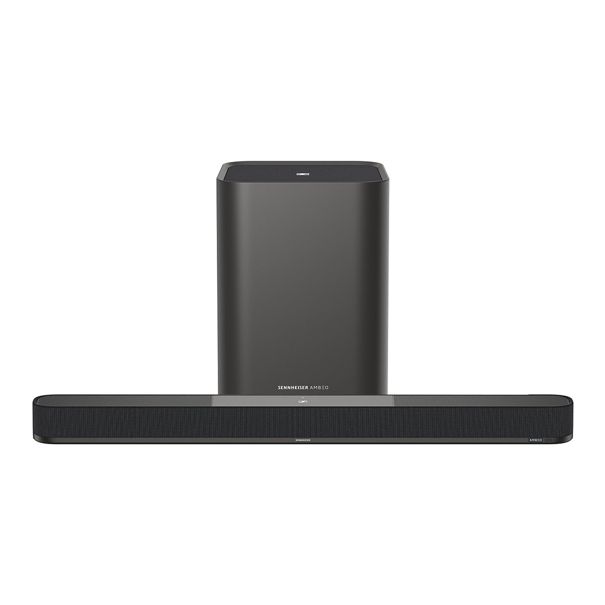 Sennheiser AMBEO Soundbar Plus 7.1.4 Channel Soundbar with Dolby Atmos and DTS:X with Ambeo Sub 8in 350W Wireless Subwoofer with Bluetooth