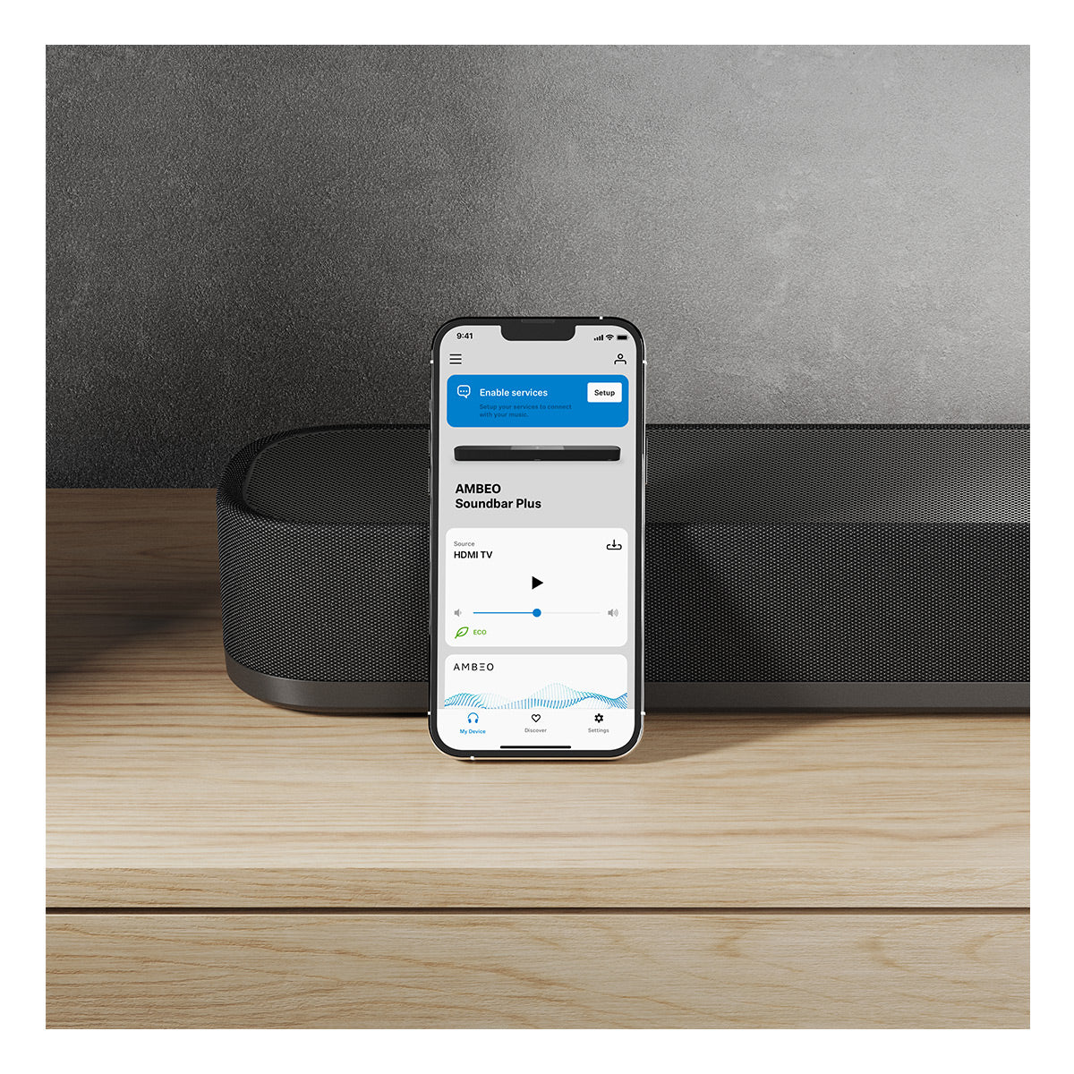 Sennheiser AMBEO Soundbar Plus 7.1.4 Channel Soundbar with Dolby Atmos and DTS:X with Ambeo Sub 8in 350W Wireless Subwoofer with Bluetooth