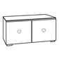 Salamander Chameleon Collection Seattle 221 Twin AV Cabinet (Gray Oak with Black Glass)