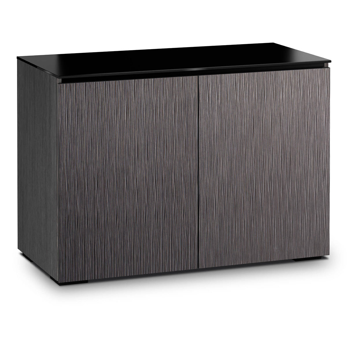 Salamander Chameleon Collection Seattle 323 Twin AV Cabinet (Gray Oak with Black Glass)