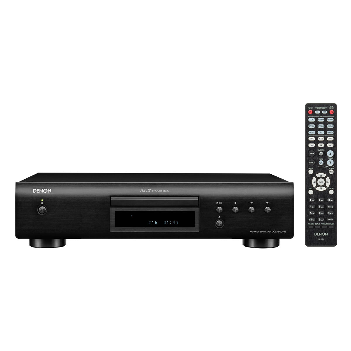 Denon DCD-600NE CD Player with PMA-600NE 2 Channel 70W Integrated Amplifier with Bluetooth
