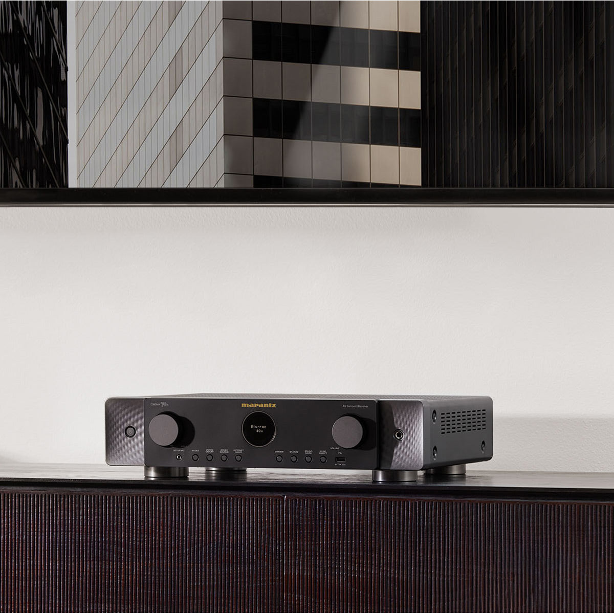 Marantz Cinema 70s Slimline 7.2 Channel 8K Home Theater Receiver with Dolby Atmos, DTS:X, and HEOS Built-In