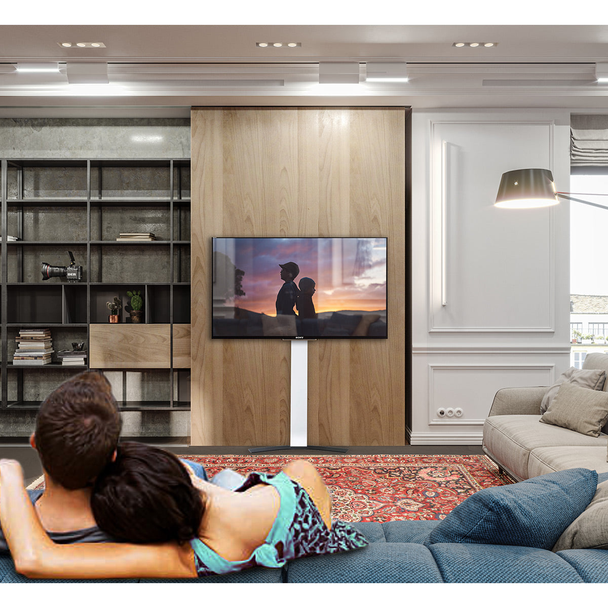 Salamander Acadia X-Large Fixed Height Wall Stand for 40" - 85" TV