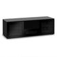 Salamander Chameleon Collection Oslo 236 Triple Speaker Integrated Cabinet (Black Oak with Smoked Glass Doors & Black Glass Top)