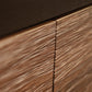 Salamander Chameleon Collection Denver 217 AV Cabinet (Deep Textured Medium Walnut with Black Glass Top)