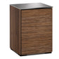 Salamander Chameleon Collection Denver 317 RM Single Pro Audio Rack (Deep Textured Medium Walnut with Black Glass Top)