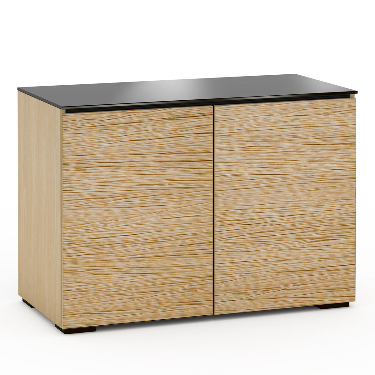Salamander Chameleon Collection Denver 323 RM Twin Pro Audio Rack (Deep Textured Natural Oak with Black Glass Top)