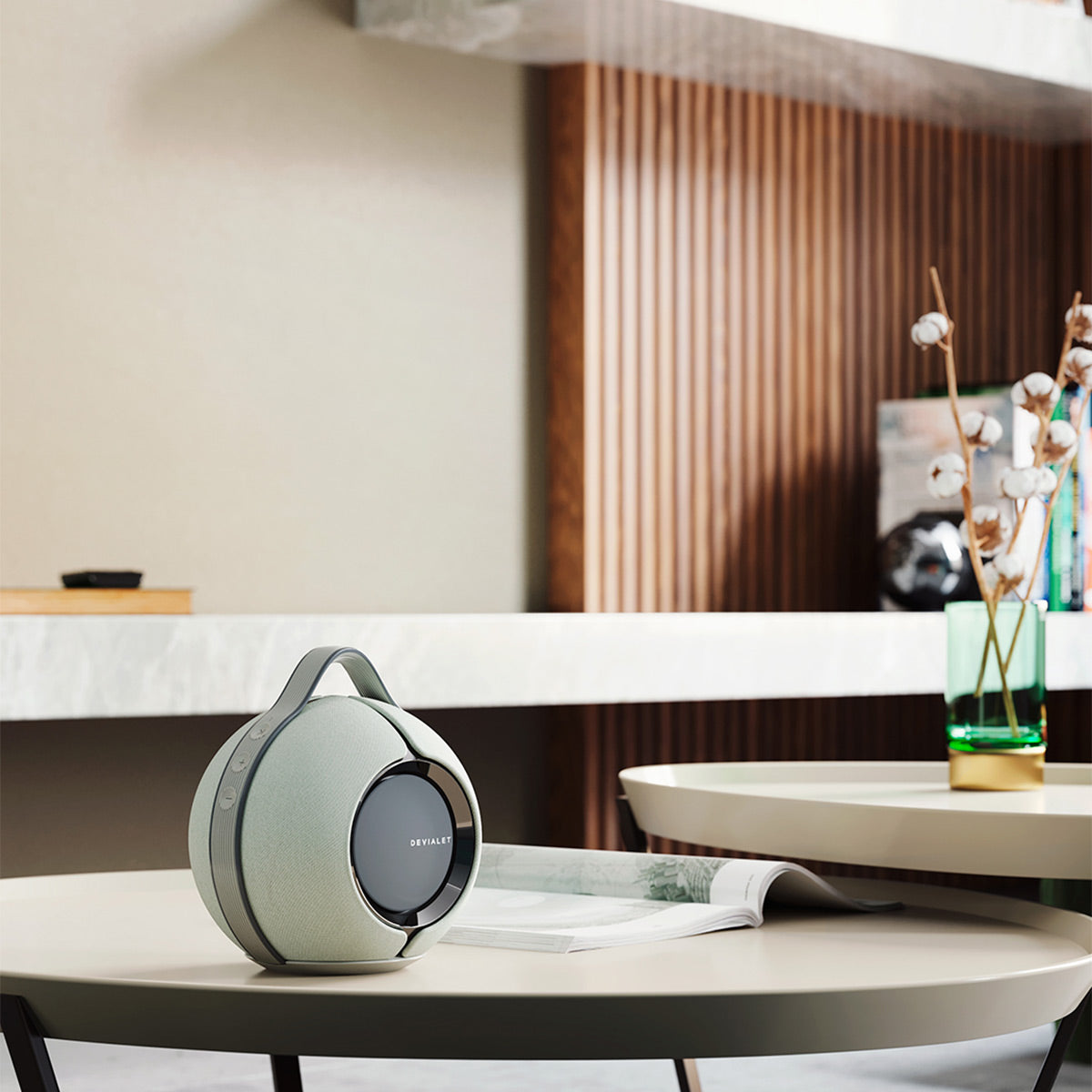 Devialet Mania Portable Bluetooth Smart Speaker (Light Grey)