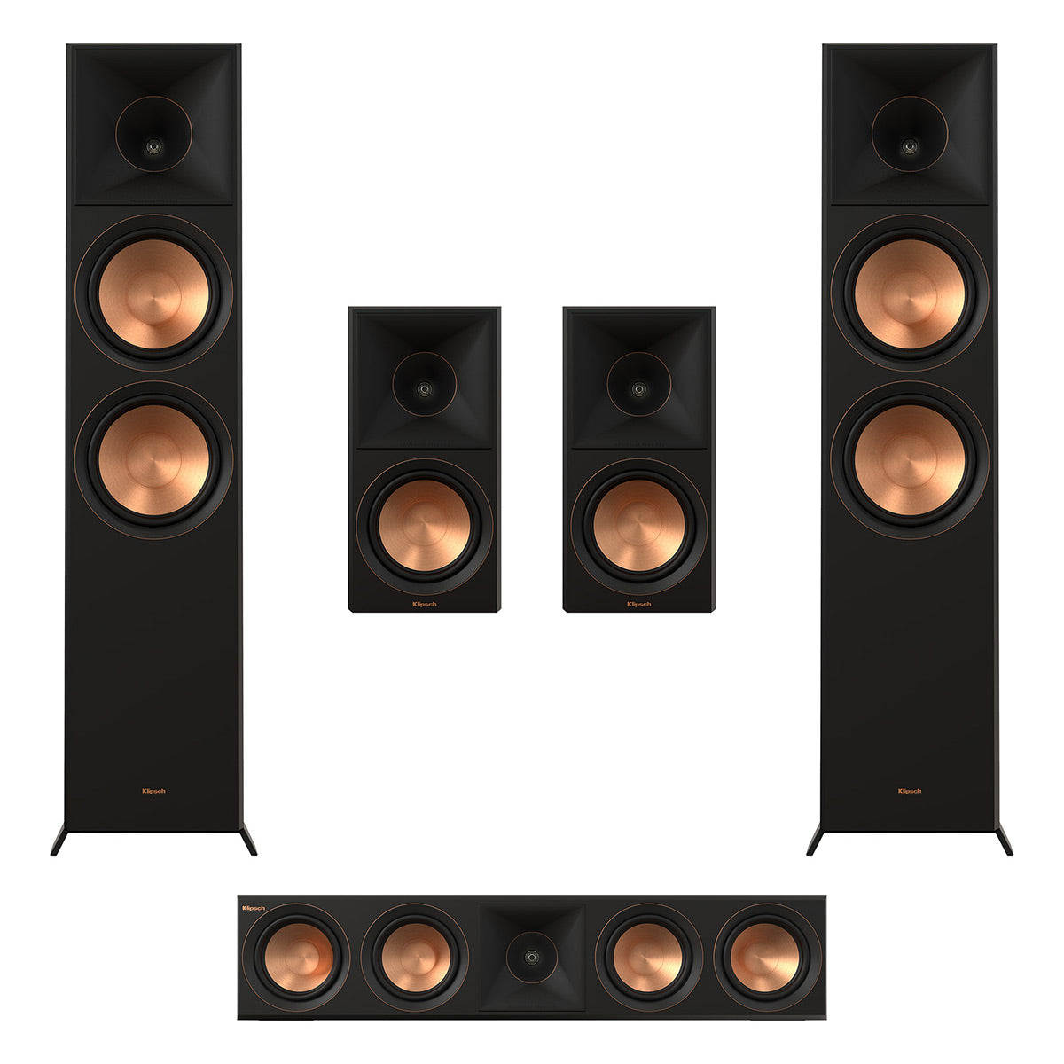 Klipsch Reference Premiere RP-8060F II 5.0 Dolby Atmos Home Theater System (Ebony)