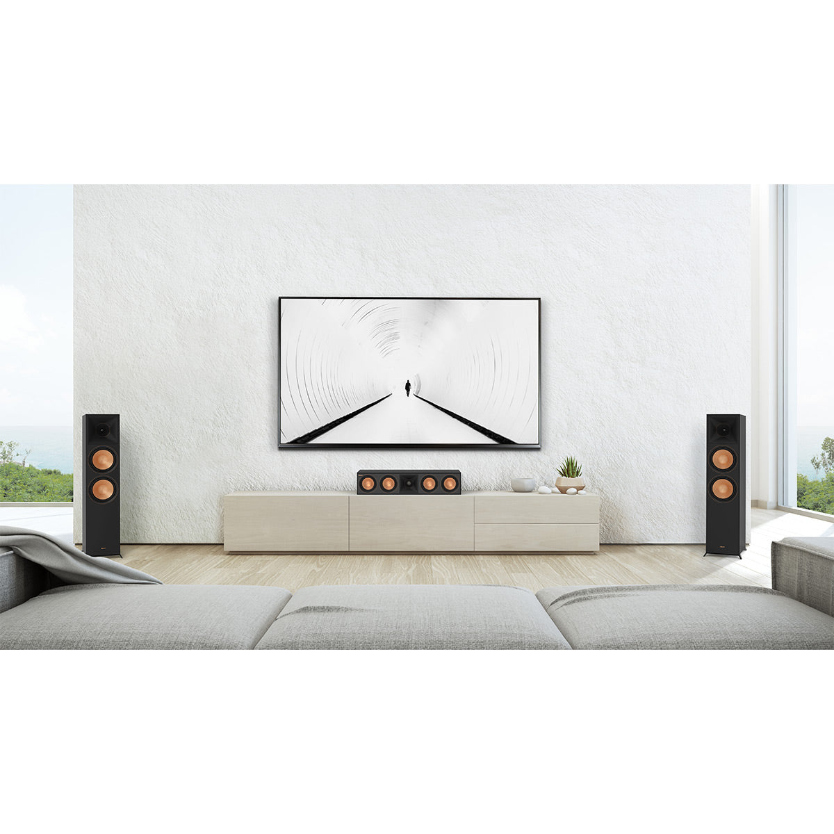 Klipsch Reference Premiere RP-8060F II 5.0 Dolby Atmos Home Theater System (Ebony)