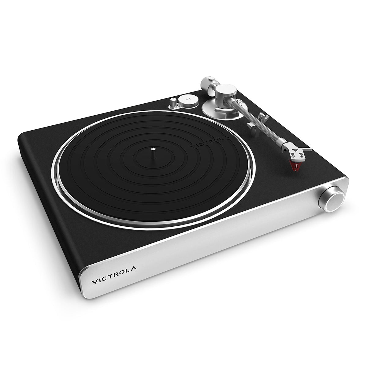Victrola Stream Carbon Turntable with Pair of Sonos One SL Speaker (Black)