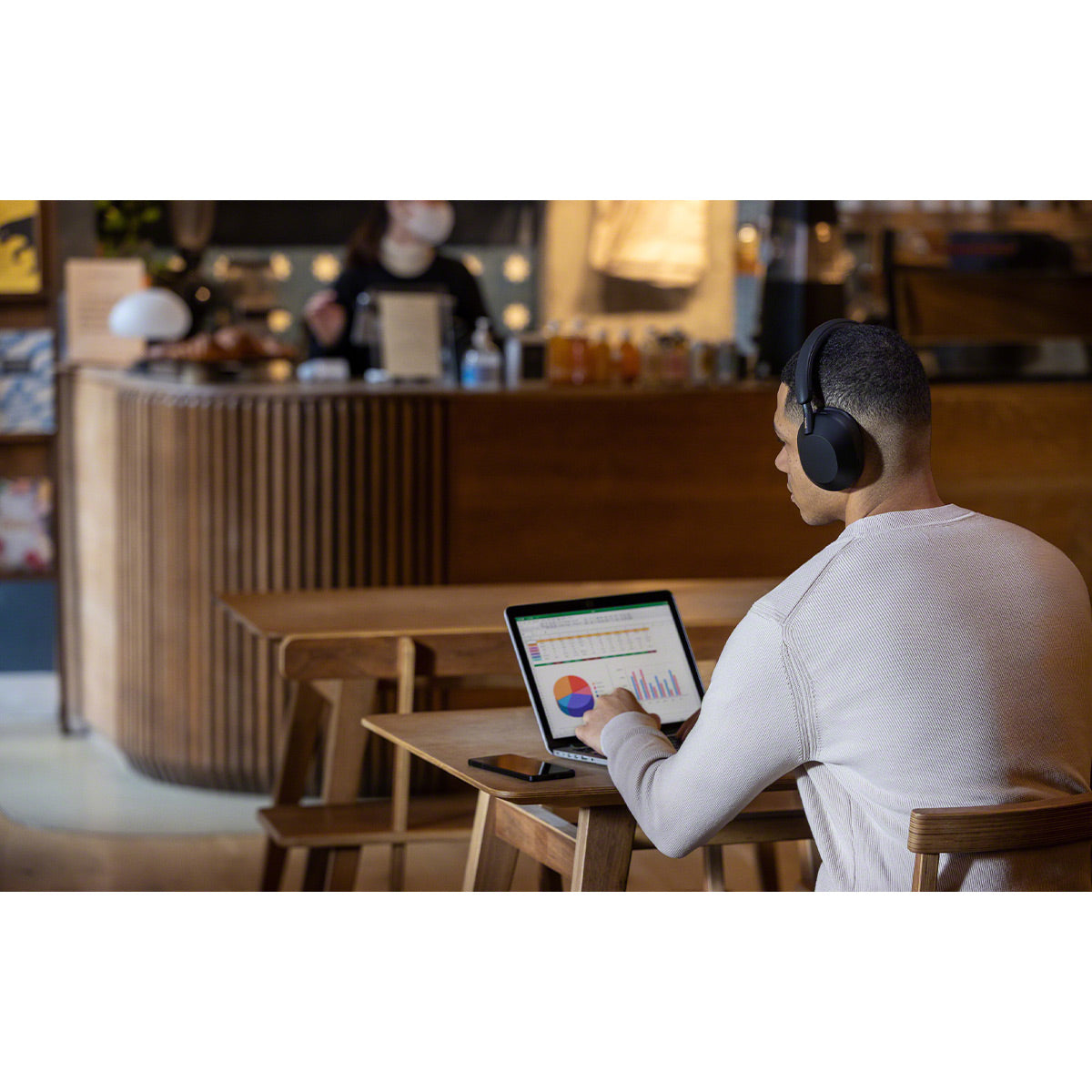 Sony WH-1000XM5 Wireless Over-Ear Noise Canceling Headphones with Sennheiser BT T100 Bluetooth Audio Transmitter