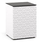 Salamander Chameleon Collection Milan 317 Single AV Cabinet (Geometric White with Black Glass Top)
