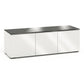 Salamander Chameleon Collection Miami 237 Triple AV Cabinet (High Gloss White with Black Glass Top)