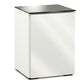 Salamander Chameleon Collection Miami 317 Single AV Cabinet (High Gloss White with Black Glass Top)