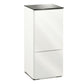 Salamander Chameleon Collection Miami 517 Single AV Cabinet (High Gloss White with Black Glass Top)